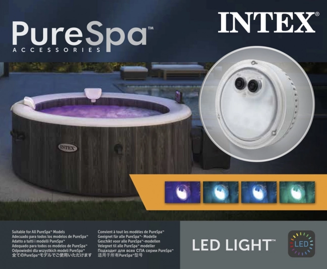 Lumière LED multicolore pour spa sur piles