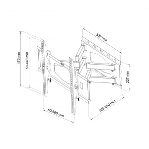 Support TV AR-65 pour 32-80'' jusqu'à 60 kg
