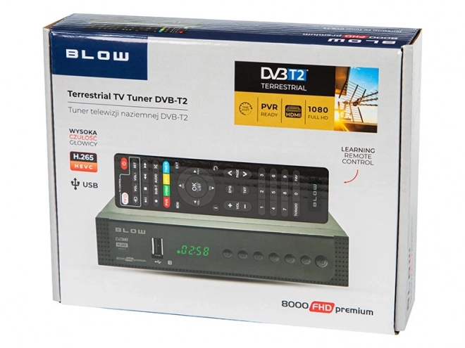 Décodeur tuner DVB-T2 8000FHD Premium