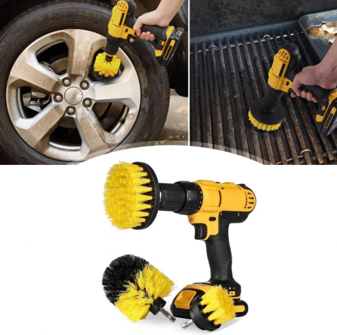 Brosses de nettoyage pour perceuse ou tournevis