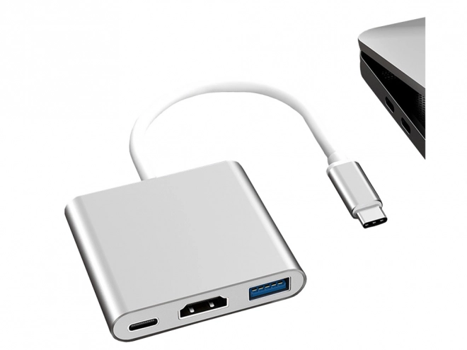 Adaptateur 3en1 USB-C HDMI 4K