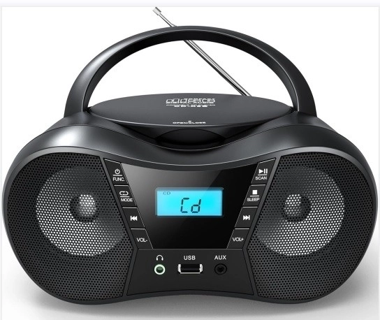 Lecteur CD portable avec USB et Bluetooth