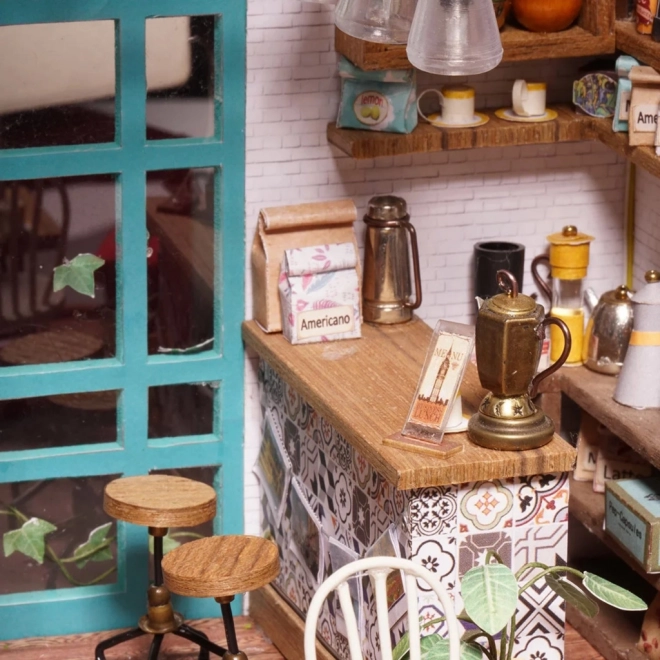 Café de Šimon - Café Miniature DIY dans une Maison de Poupée