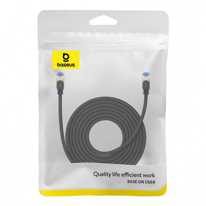 Câble Ethernet tressé cat.7 Baseus RJ45, 10 Gbps, 8 m, noir