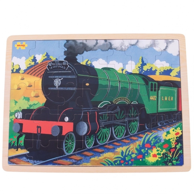 Puzzle en bois train historique Flying Scotsman