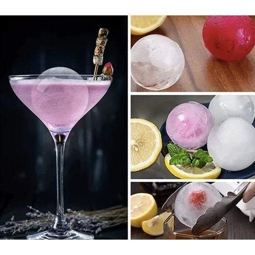 Moule en silicone pour glace 2-en-1 - cubes + boules Ruhhy 21270