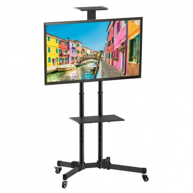 Support TV mobile 37-70 pouces 50 kg, deux étagères