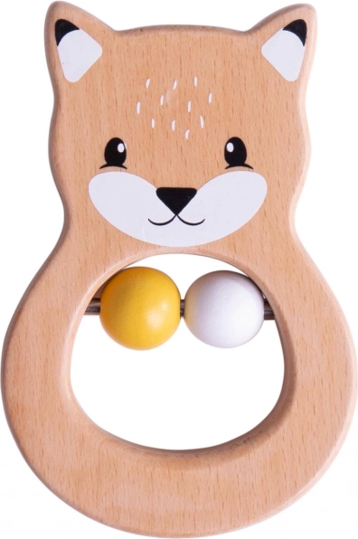 Hochet en bois Renard Bigjigs Baby