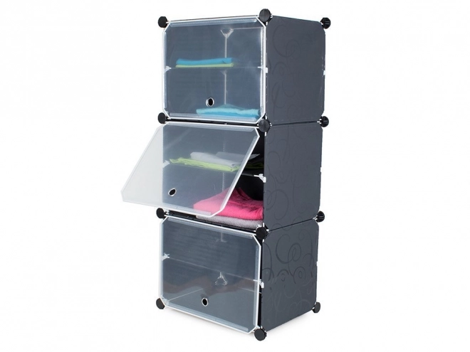 Meuble à chaussures modulaire avec 6 étagères