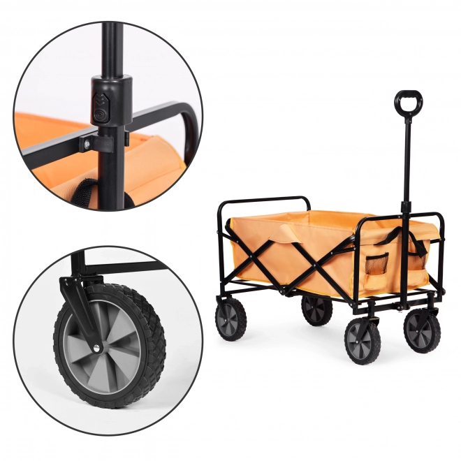 Chariot de transport pliant MultiGarden 47x105 cm, orange