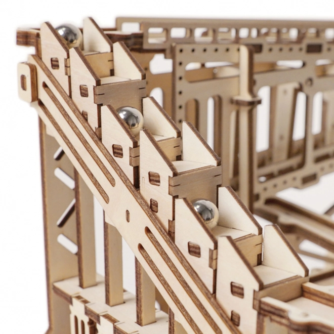 Trappes Équipe de Billes en Marbre - Piste de Billes - Kit de Construction en Bois 3D