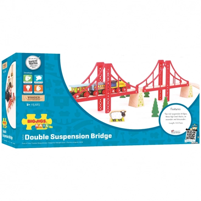 Bigjigs Rail Pont ferroviaire double