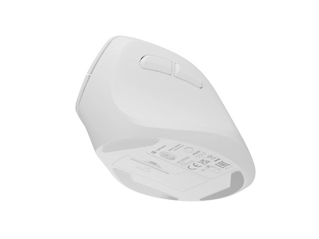 Souris verticale sans fil Crake 2 BT 5.2 + 2.4GHz blanche