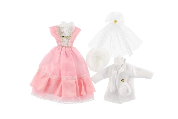 Vêtements avec accessoires pour poupées 2 pièces