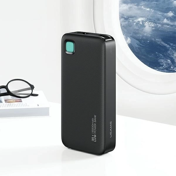 Powerbank avec une capacité de 10000mAh et charge rapide 20W avec câble USB-C intégré
