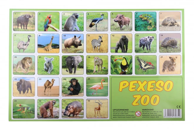 Pexeso ZOO photo d'animaux