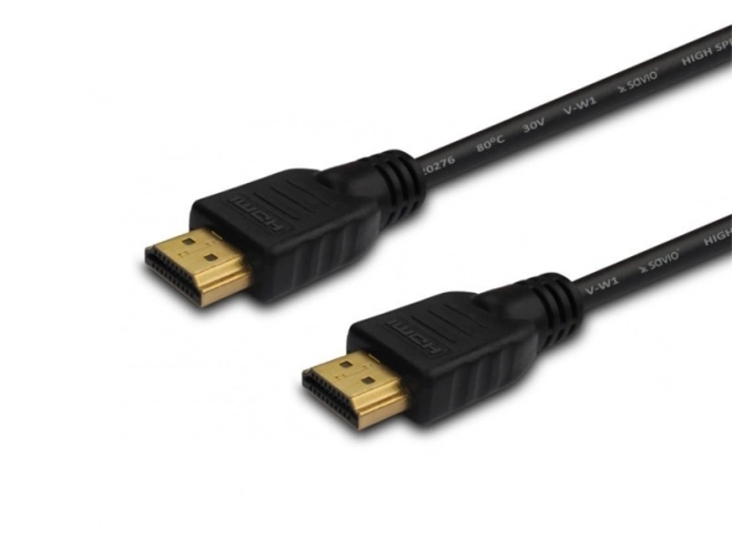 Câble HDMI (M) 10 m, noir, embouts dorés, haute vitesse v1.4, ethernet/3D, CL-34