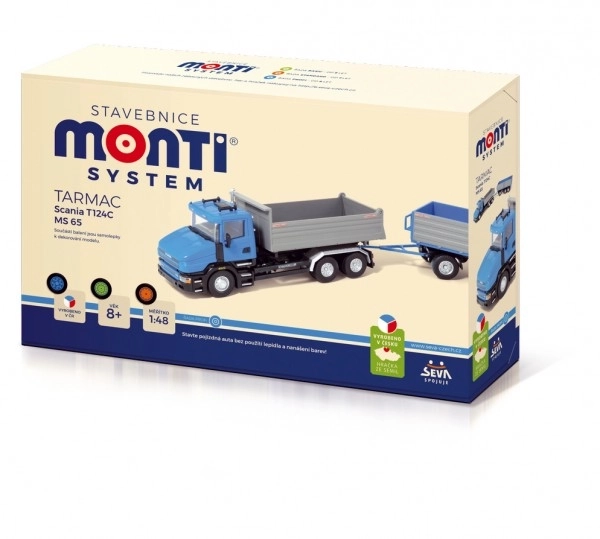 Kit de Construction Monti System MS 65 Scania Tarmac 1:48 dans une boîte 32x20,5x7,5cm