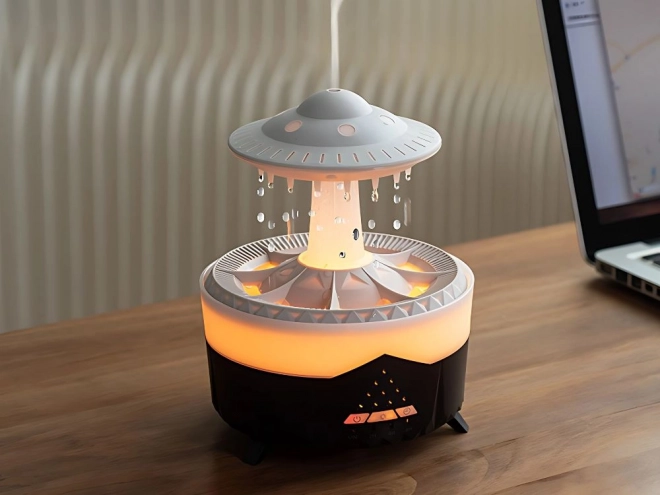 Humidificateur d'air et diffuseur aromatique en forme d'OVNI