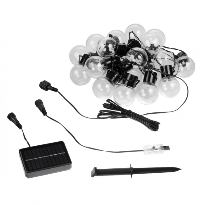 Guirlande solaire de jardin 2en1 LED MCE424 7m boule