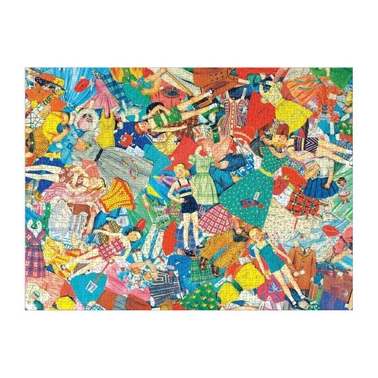 Puzzle Galison Poupées en Papier Vintage 1000 Pièces