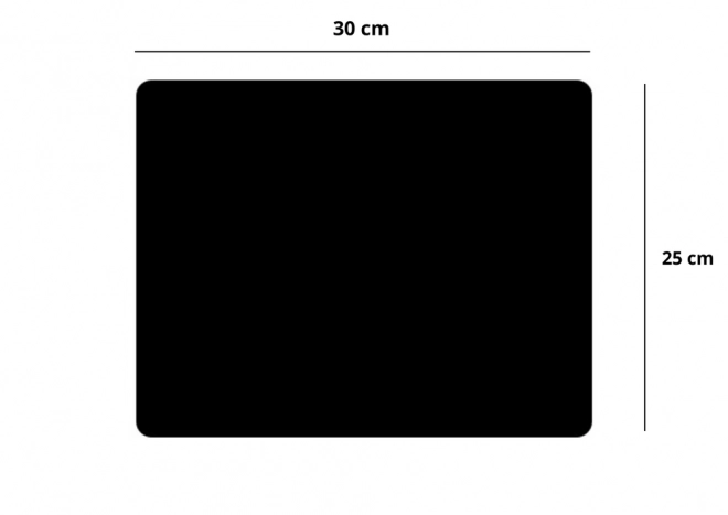 Tapis de souris antidérapant noir 30x25cm