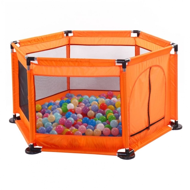 Grande aire de jeu sèche pour balles - orange