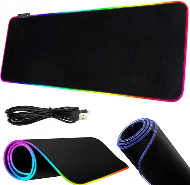 Tapis de souris gaming rétroéclairé LED XXL