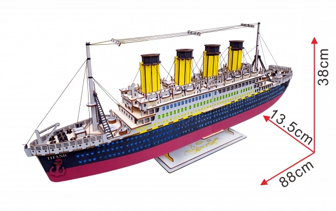 Woodcraft Puzzle en bois 3D Titanic