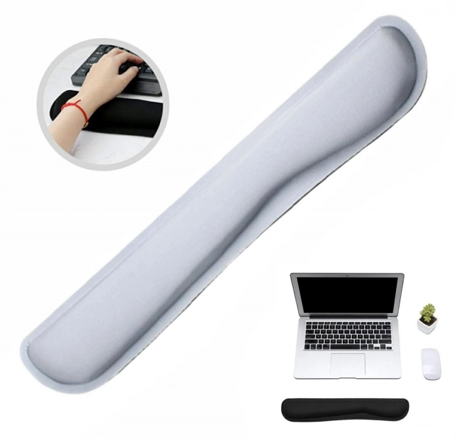 Support en gel pour clavier blanc