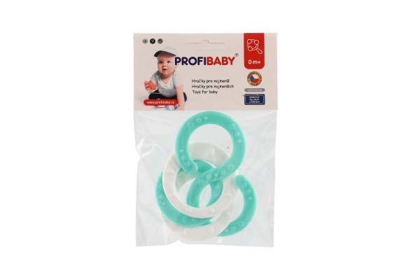 Anneau de dentition coloré pour bébés 0m+