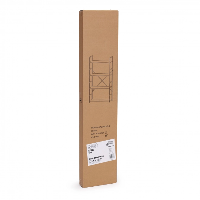 Étagère large en bois moderne avec 4 tablettes