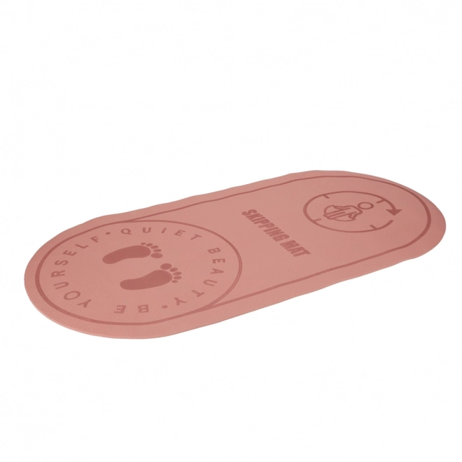 Tapis de yoga avec isolation sonore antidérapante 127x63x0,6 cm rose