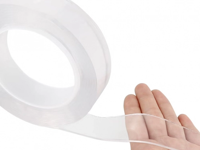 Ruban nano double face transparent 5 mètres