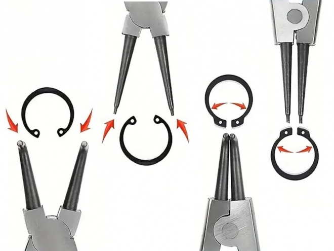 Ensemble de pinces pour anneaux Seger