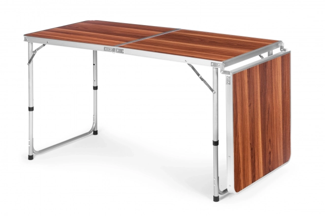 Table de camping pliant 180 x 60 cm marron