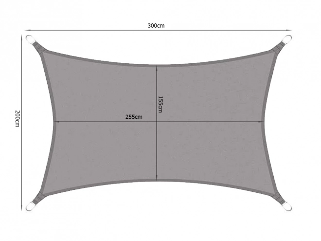 Bâche solaire de jardin grise 3x2m