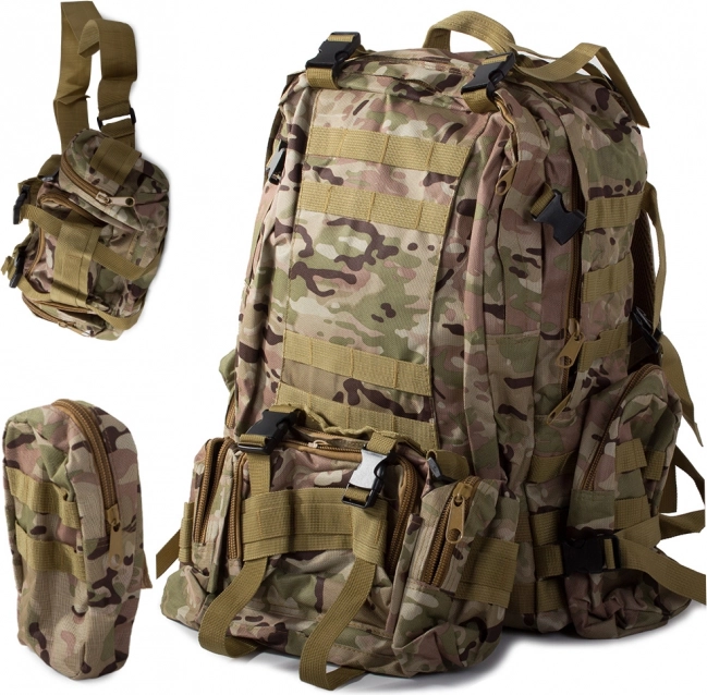 Sac à dos tactique motif militaire 48,5 l