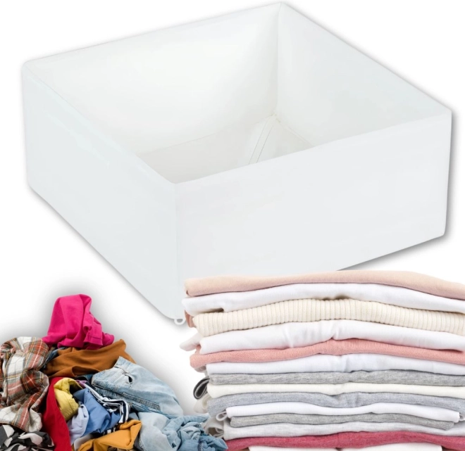 Organiseur textile pour sous-vêtements et chaussures blanc
