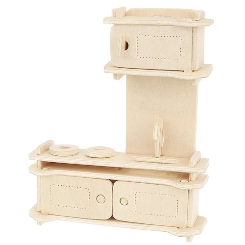 Mobilier en bois pour poupées - ensemble de 34 pièces