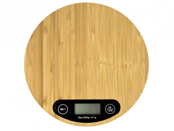 Balance de cuisine numérique en bambou jusqu'à 5 kg