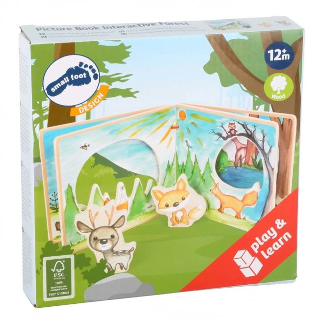 Livre illustré interactif en bois Small Foot