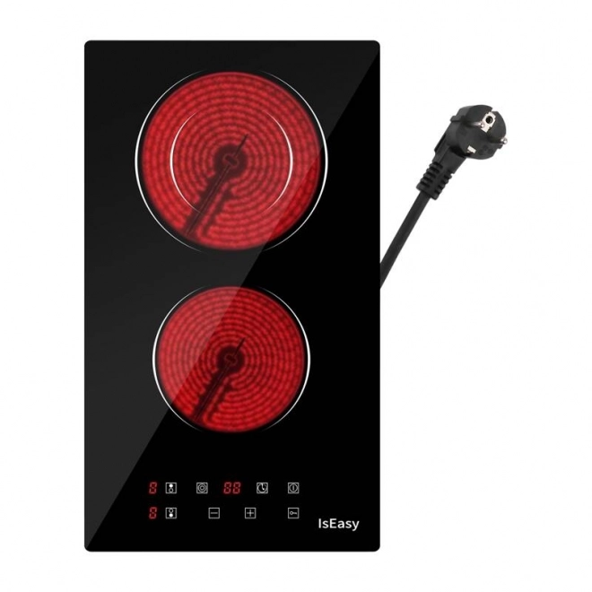 Cuisinière vitrocéramique électrique à double zone IsEasy