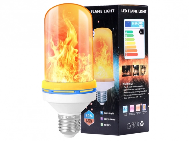 Ampoule LED avec effet de flamme vivante E27 9W