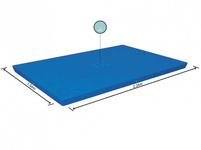 Couverture pour piscine rectangulaire Bestway 224x154 cm