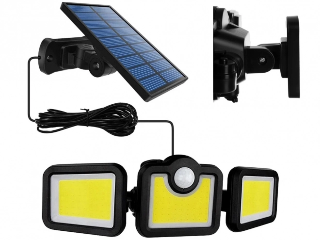 Lampe solaire avec capteur de mouvement et 171 LED