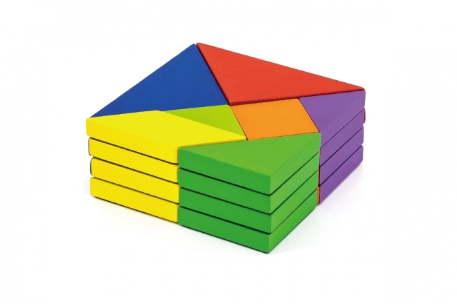 Tangrams magnétiques en bois