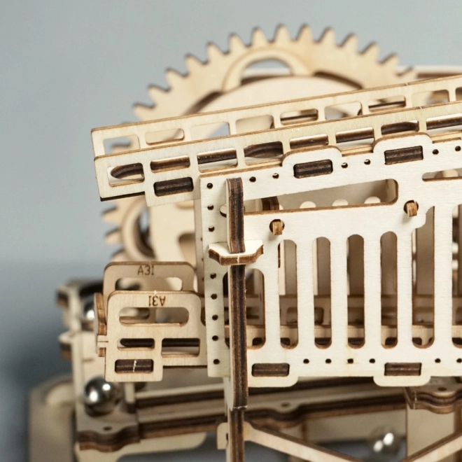 Trappes Équipe de Billes en Marbre - Piste de Billes - Kit de Construction en Bois 3D