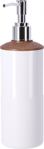 Distributeur de savon avec accent en bois élégant