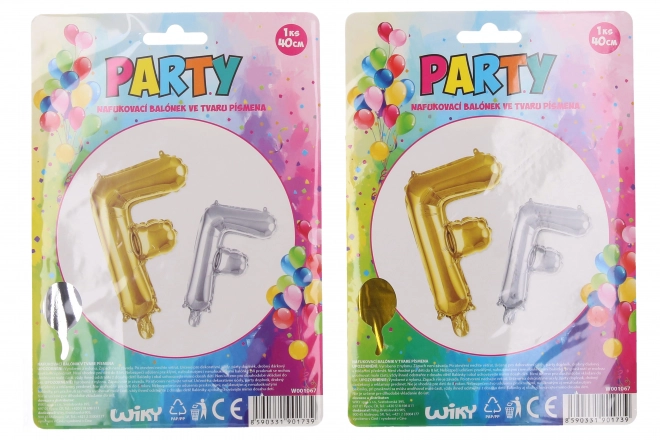Ballon gonflable lettre 'F'